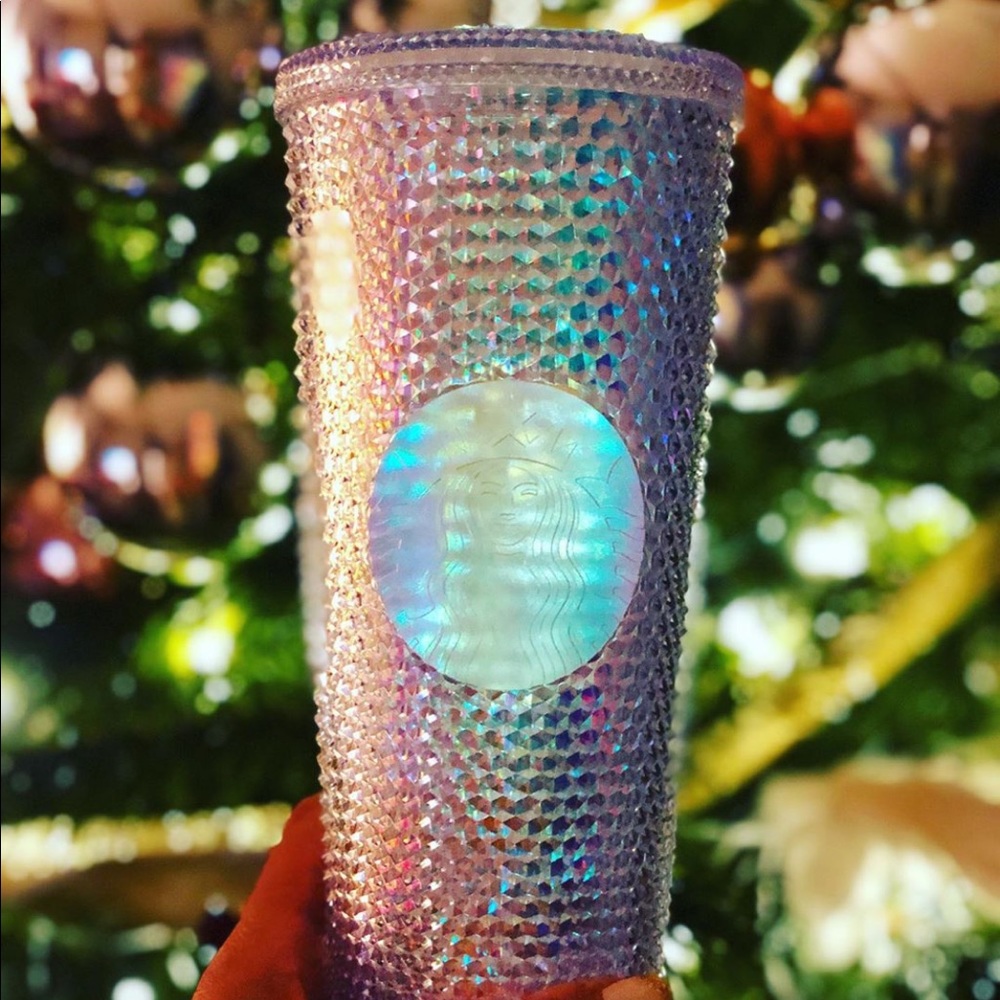 Rainbow iridescent unicorn Starbucks tumbler